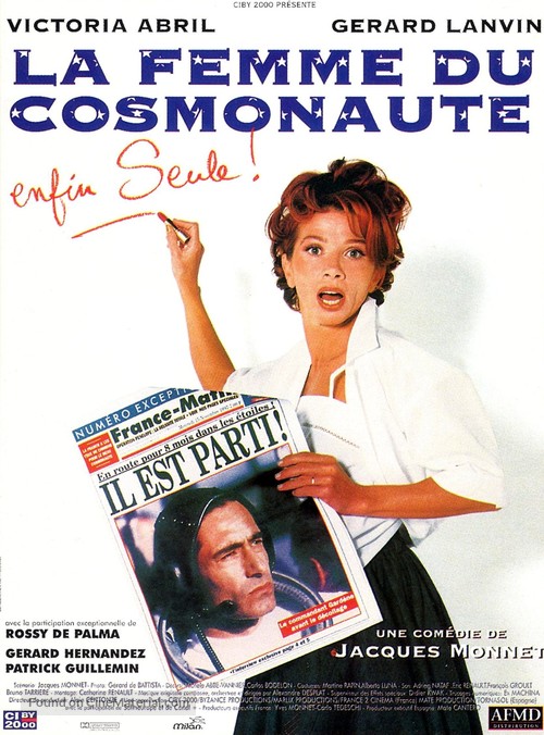 La femme du cosmonaute - French Movie Poster