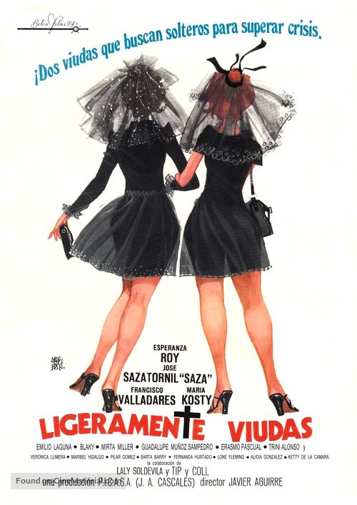 Ligeramente viudas - Spanish Movie Poster