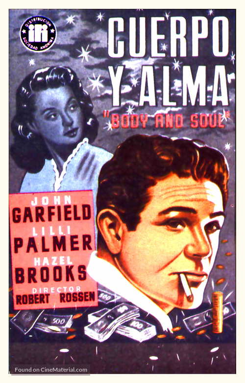 Body and Soul - Spanish Movie Poster