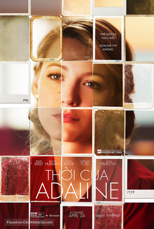 The Age of Adaline - Vietnamese Movie Poster