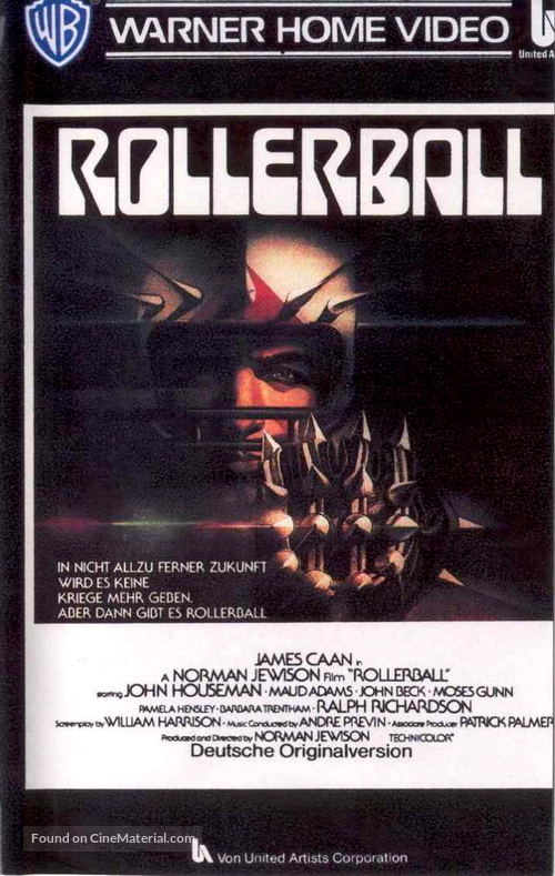 Rollerball - German VHS movie cover