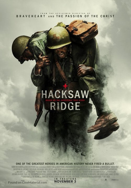 Hacksaw Ridge - Saudi Arabian Movie Poster