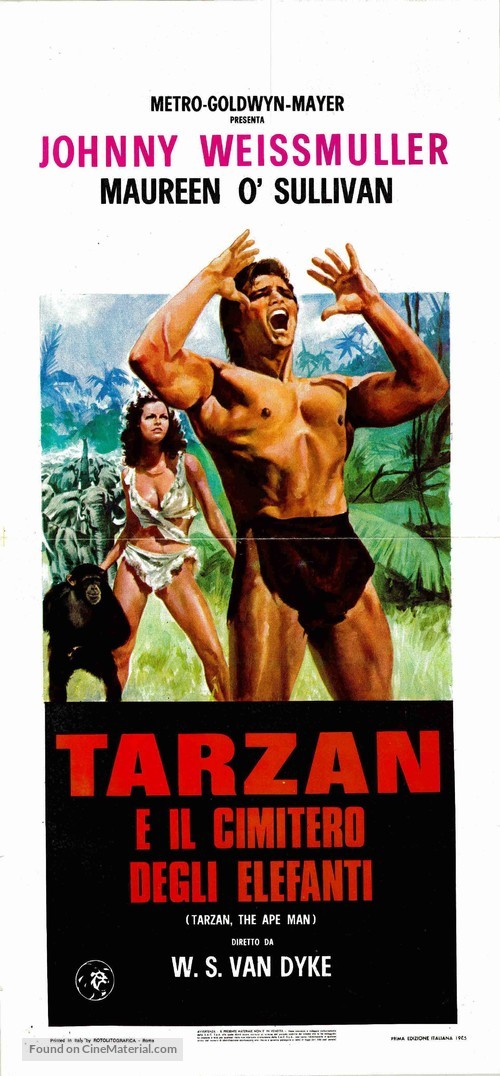 Tarzan the Ape Man - Italian Movie Poster