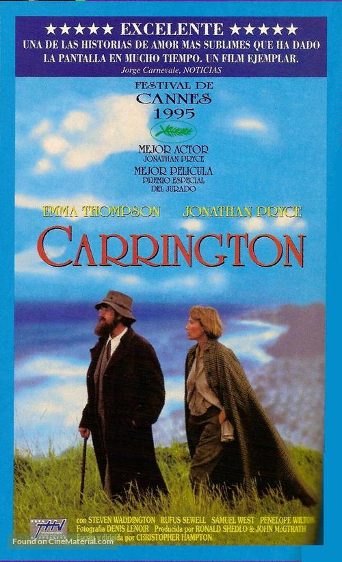 Carrington - Argentinian VHS movie cover