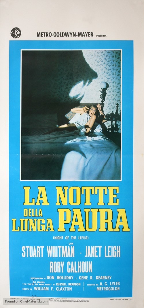 Night of the Lepus - Italian Movie Poster