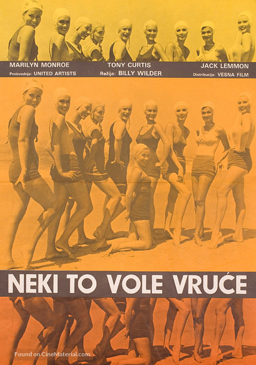 Some Like It Hot - Yugoslav Movie Poster
