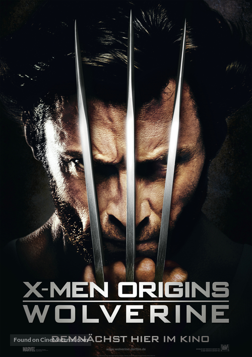X-Men Origins: Wolverine - German Movie Poster