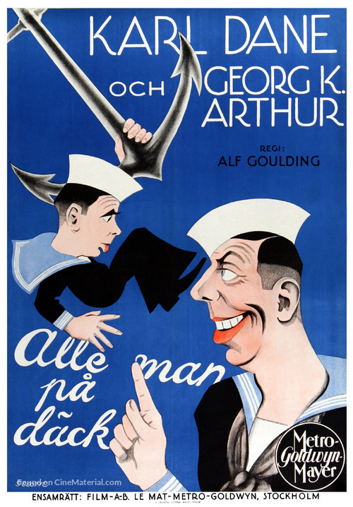 All at Sea - Swedish Movie Poster