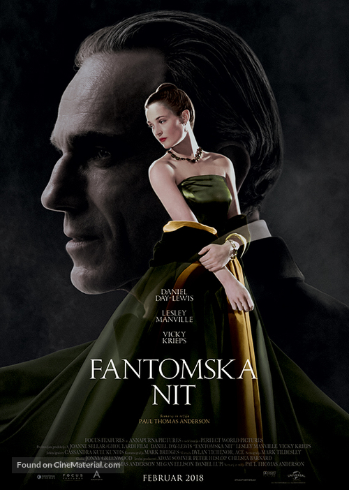 Phantom Thread - Slovenian Movie Poster