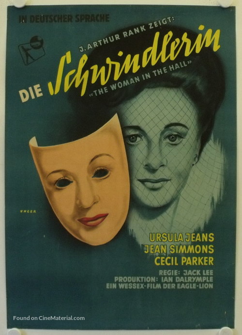 The Woman in the Hall - German Movie Poster
