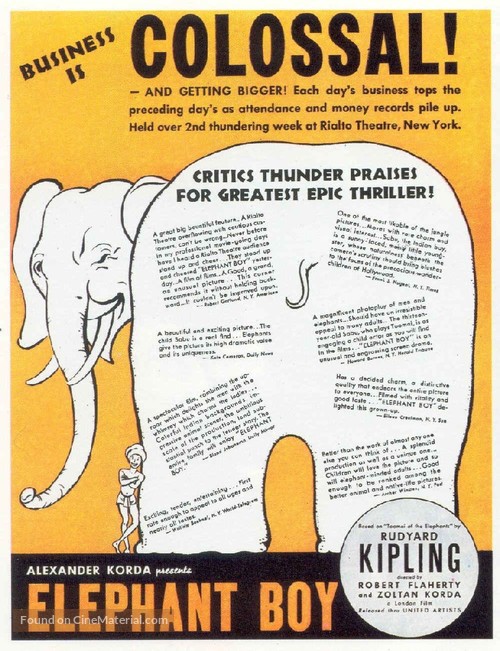 Elephant Boy - Movie Poster