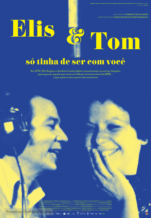 Elis &amp; Tom, s&oacute; tinha de ser com voc&ecirc; - Portuguese Movie Poster