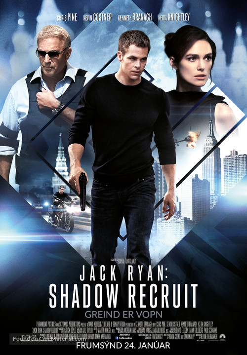 Jack Ryan: Shadow Recruit - Icelandic Movie Poster