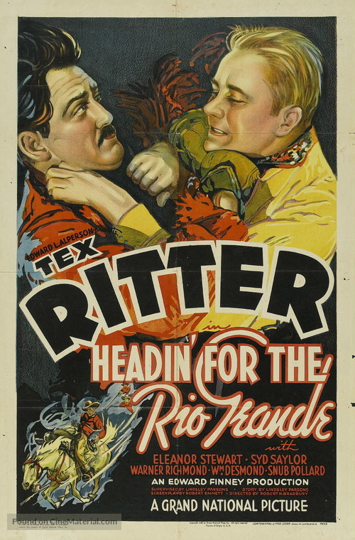 Headin&#039; for the Rio Grande - Movie Poster
