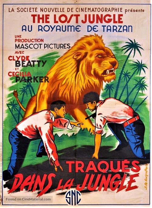 The Lost Jungle - French Movie Poster