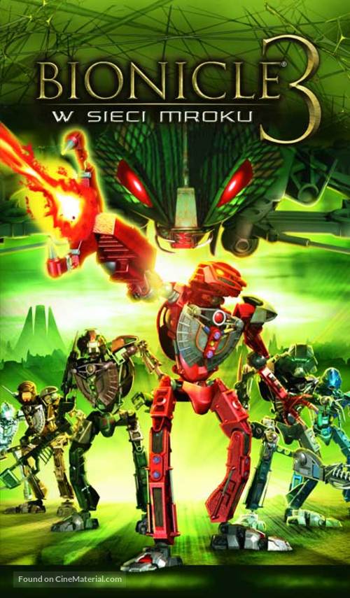 Bionicle 3: Web of Shadows - Polish VHS movie cover
