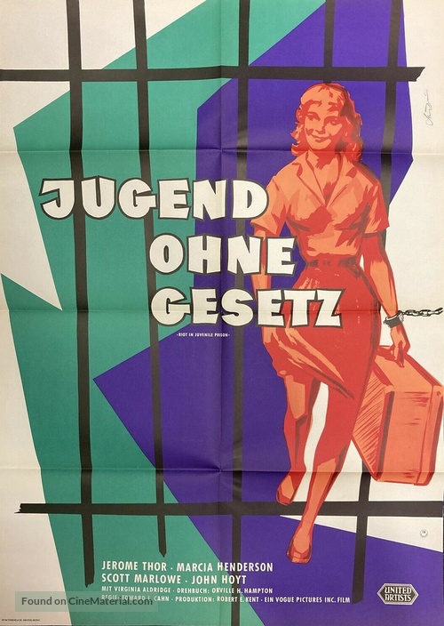 Riot in Juvenile Prison - German Movie Poster