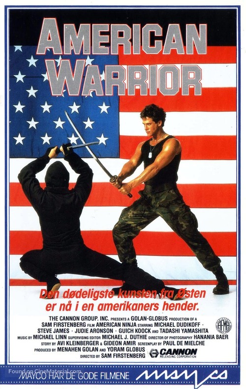American Ninja - Norwegian VHS movie cover