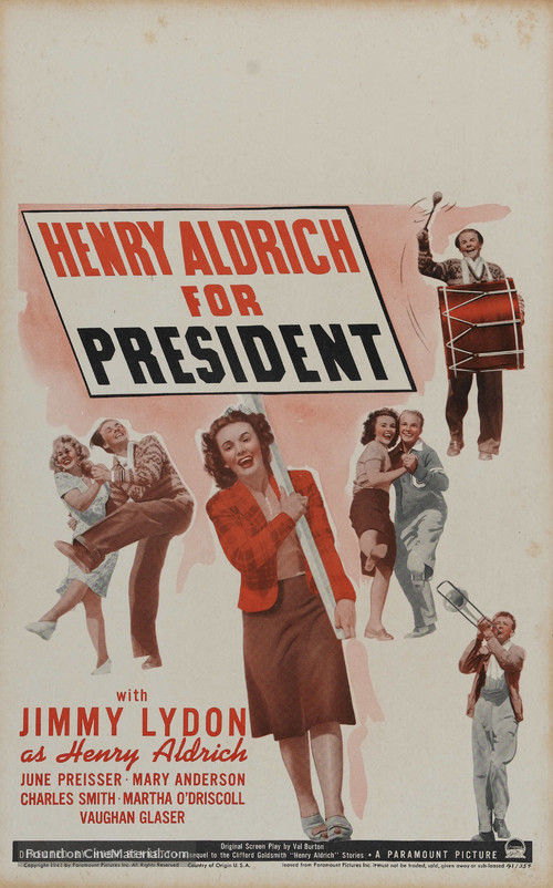 Henry Aldrich for President - Movie Poster