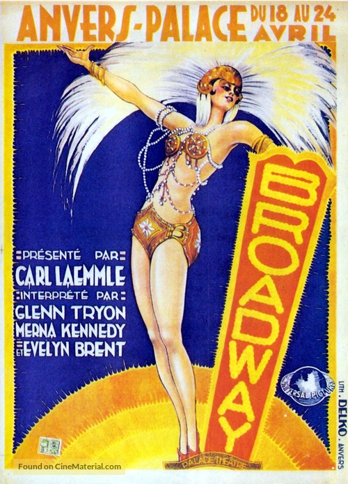 Broadway - Belgian Movie Poster