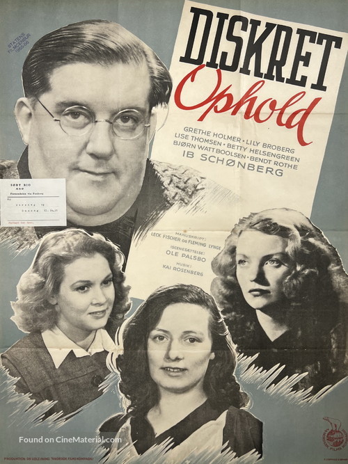 Diskret Ophold - Danish Movie Poster