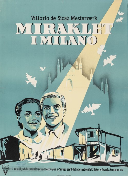 Miracolo a Milano - Danish Movie Poster