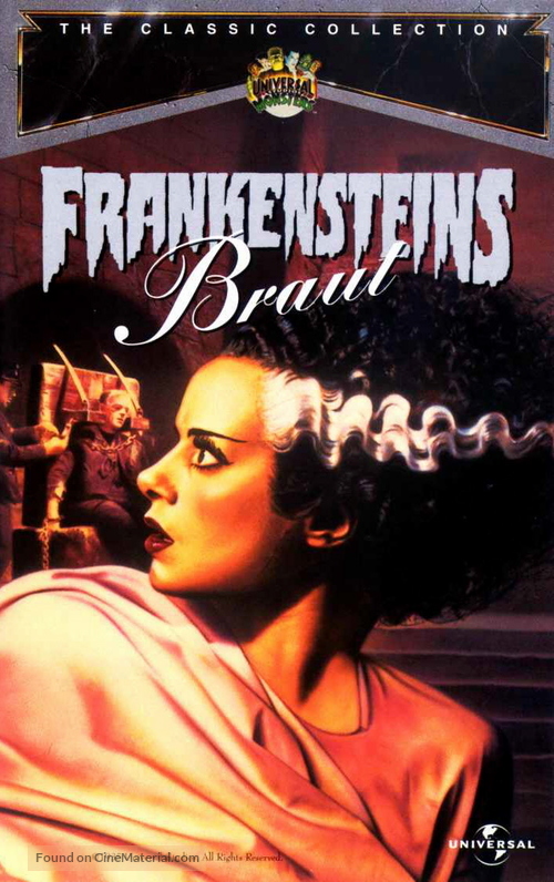 Bride of Frankenstein - German VHS movie cover