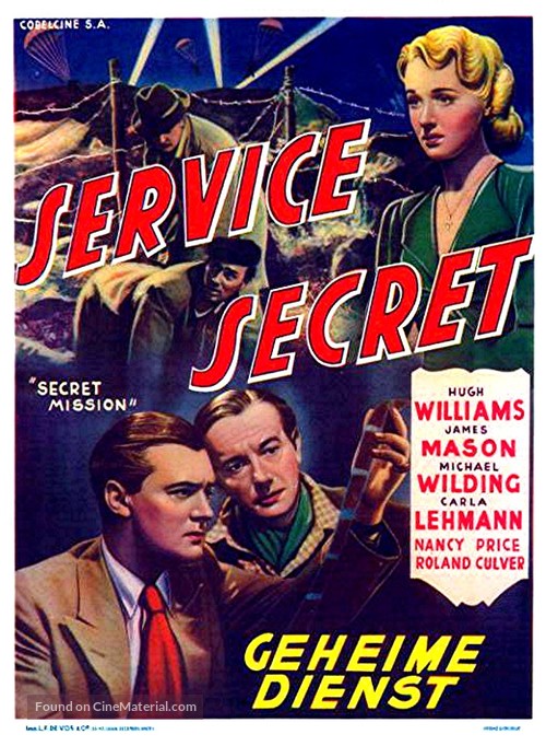 Secret Mission - Belgian Movie Poster