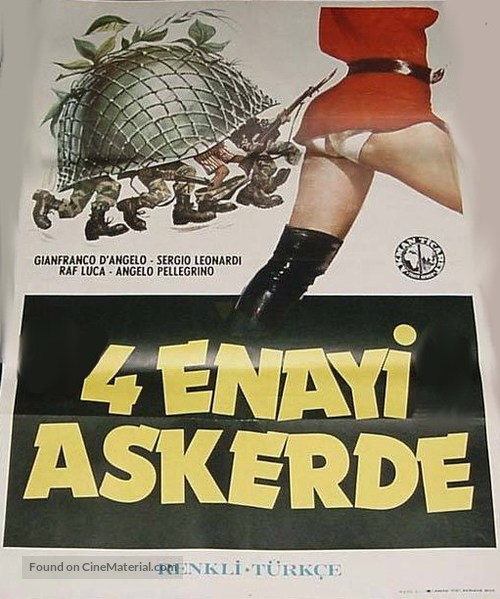 4 marmittoni alle grandi manovre - Turkish Movie Poster