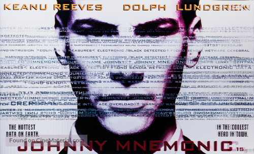 Johnny Mnemonic - British Movie Poster