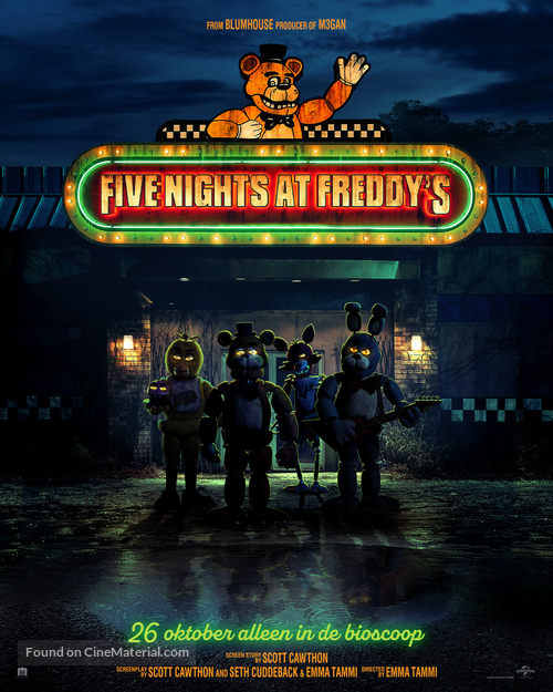 Five Nights at Freddy&#039;s - Dutch Movie Poster