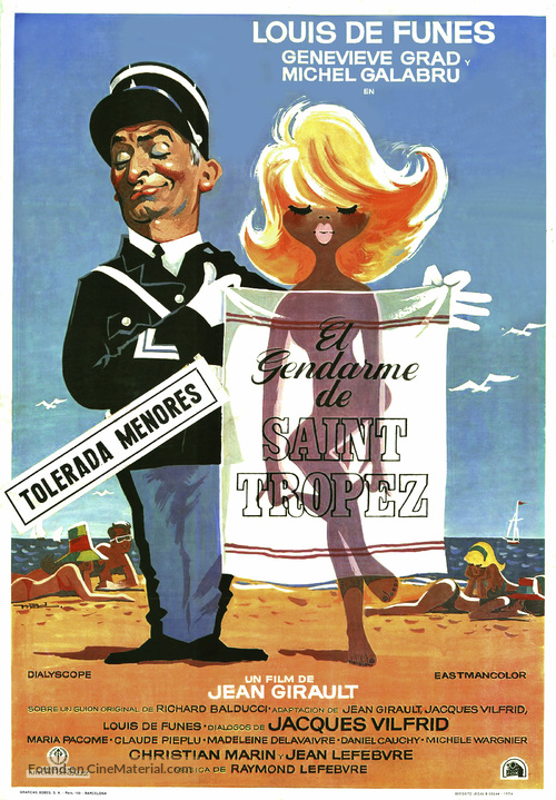 Le gendarme de St. Tropez - Spanish Movie Poster