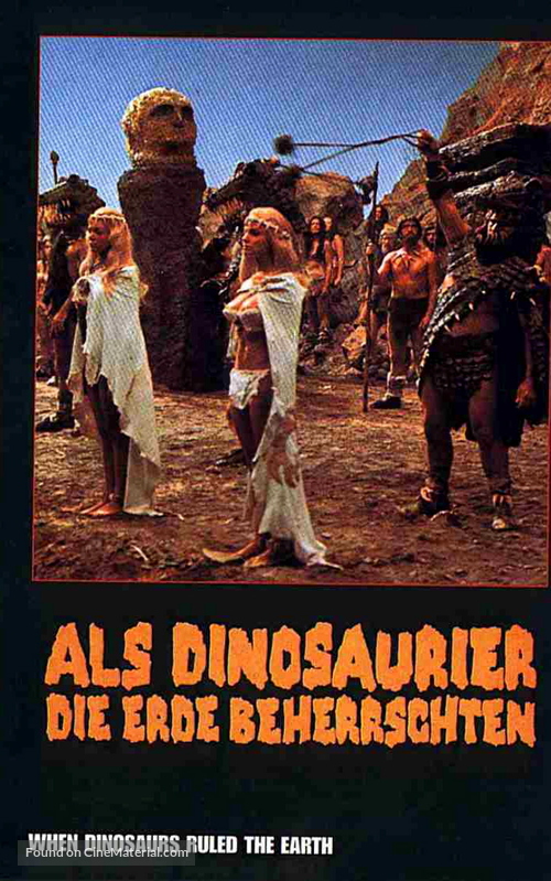 When Dinosaurs Ruled the Earth - German Movie Cover
