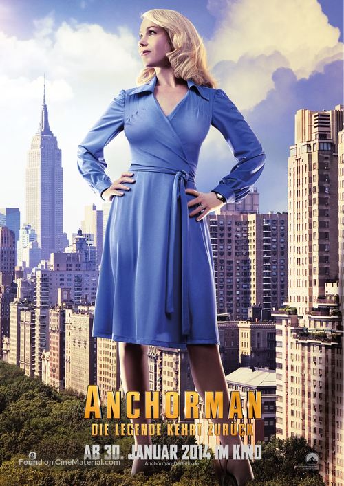 Anchorman 2: The Legend Continues - German Movie Poster