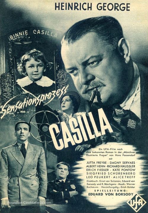 Sensationsprozess Casilla - German Movie Poster