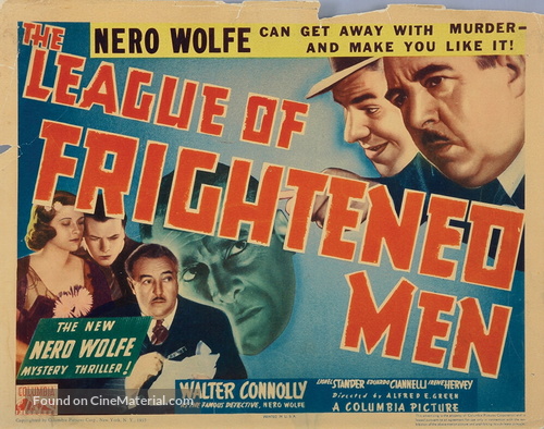 The League of Frightened Men - Movie Poster