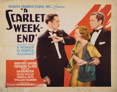 A Scarlet Week-End - Movie Poster