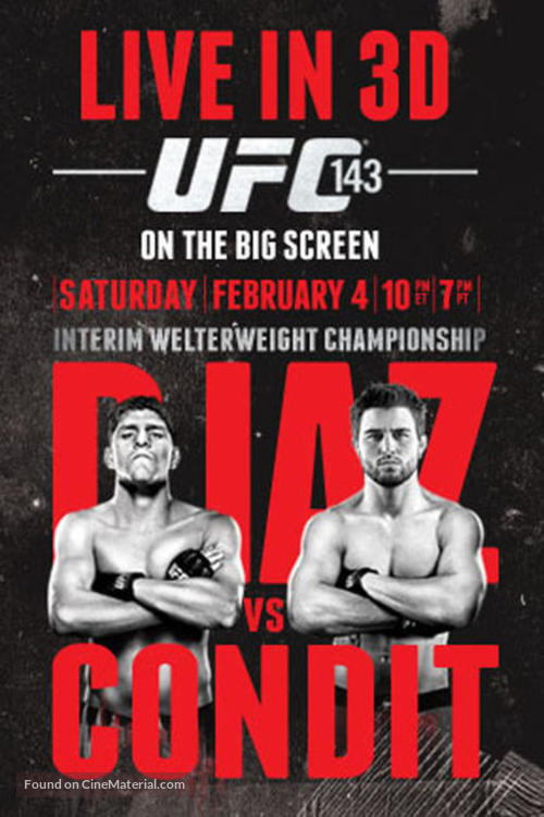 UFC 143: Diaz vs. Condit - Movie Poster