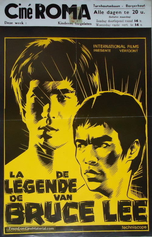 Bruce Lee, the Legend - Belgian Movie Poster