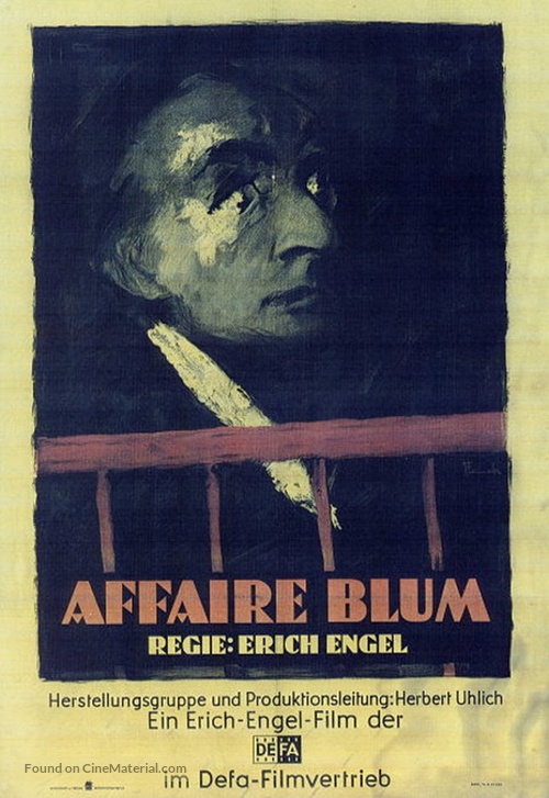 Affaire Blum - German Movie Poster