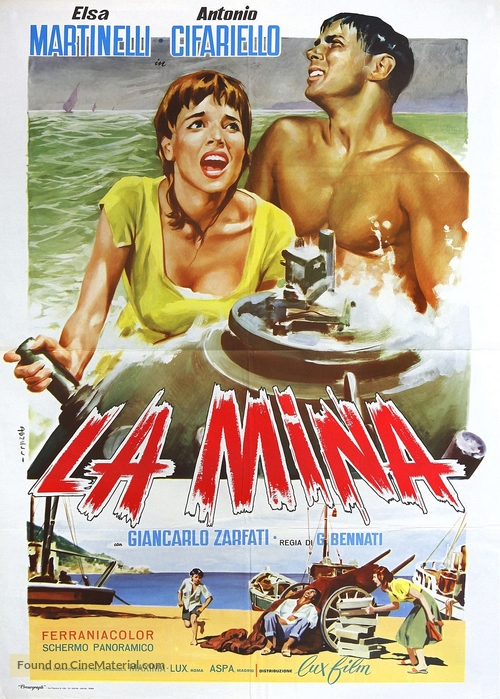 La mina - Italian Movie Poster