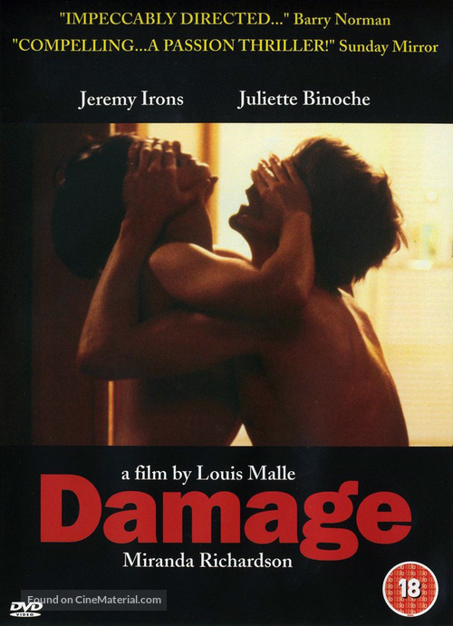 Damage - British Movie Cover