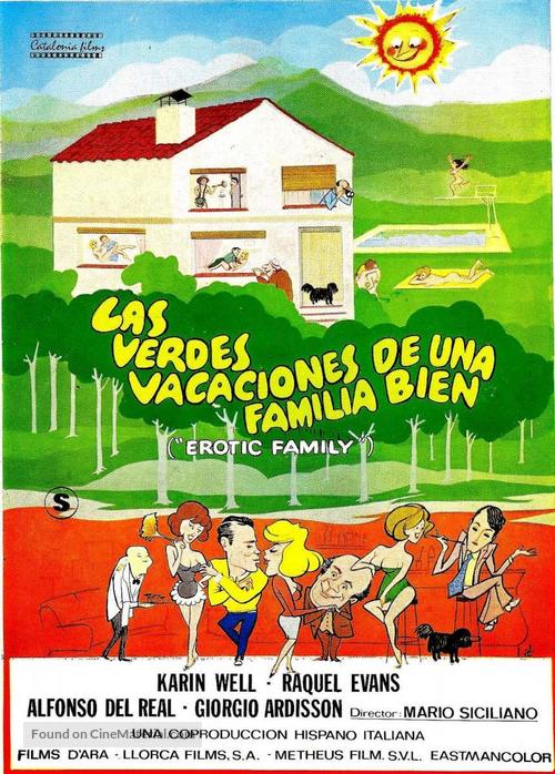 Las verdes vacaciones de una familia bien - Spanish Movie Poster