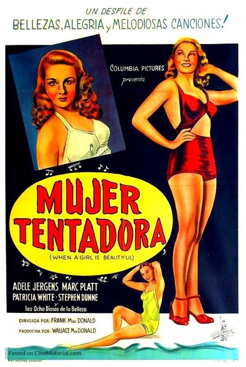 When a Girl&#039;s Beautiful - Argentinian Movie Poster