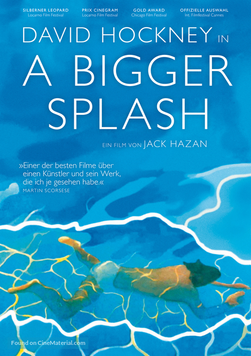 A Bigger Splash - German DVD movie cover