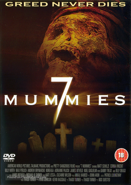 Seven Mummies - British DVD movie cover