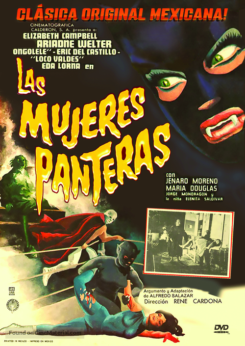 Las mujeres panteras - Mexican DVD movie cover
