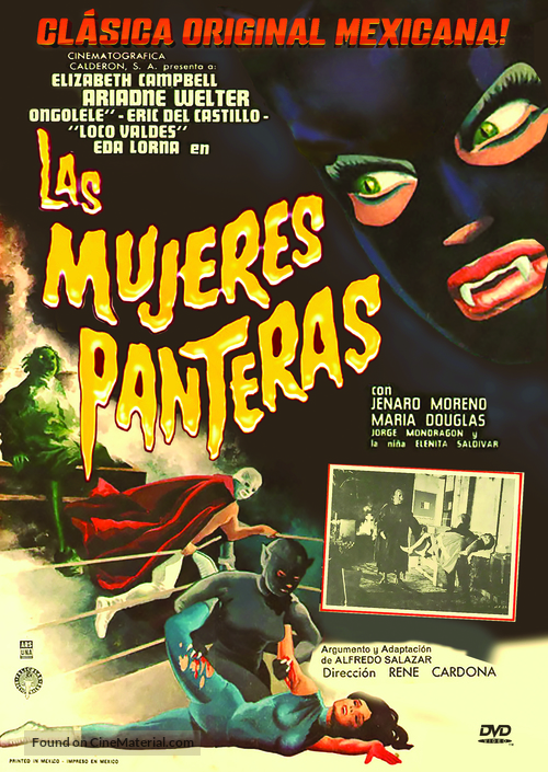 Las mujeres panteras - Mexican DVD movie cover