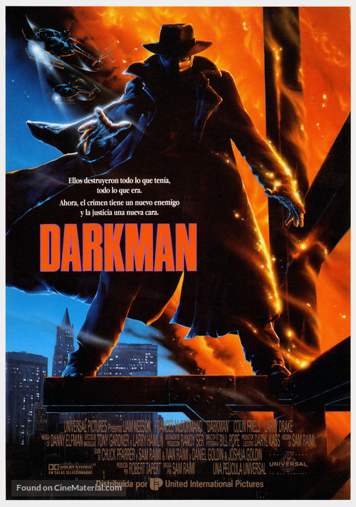 Darkman - Spanish Movie Poster
