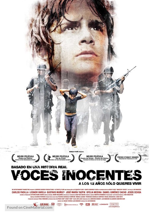Innocent Voices - Spanish poster